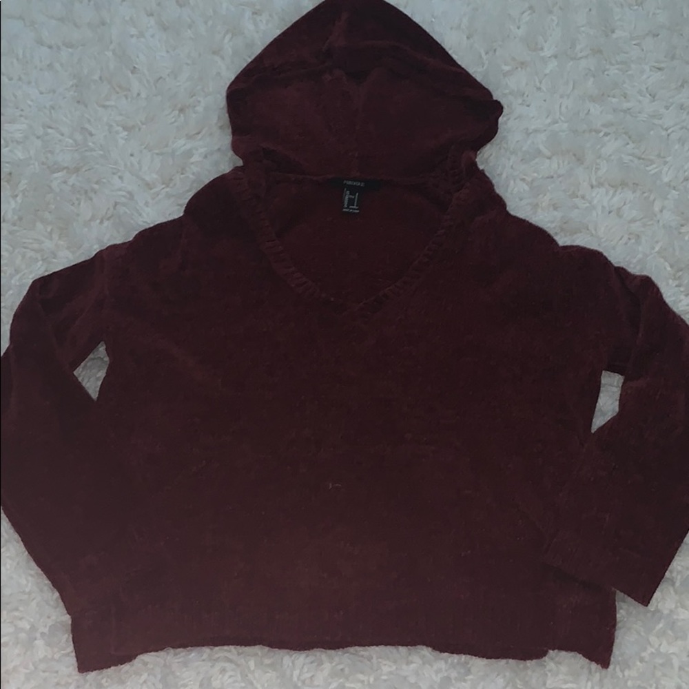 Maroon Forever 21 hoodie/sweater